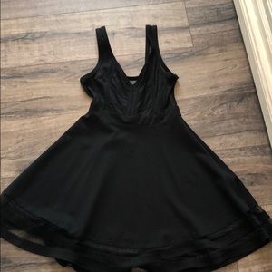 Black skater style dress